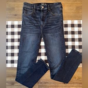 Abercrombie High Rise Super Skinny Jean Dark Wash